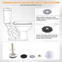 Extra Thick Toilet Wax Ring Replacement Kit, Universal Wax Seal Fits 3" & 4" Drain Pipes, Includes Bolts & Washers, Easy Installation, Compatible with Below-Floor or Level Flanges