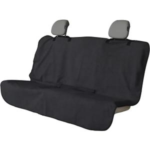 LoyaGour Back Seat Cover for Car Trucks Van SUV, Waterproof Rear Bench Towel Seat Covers for Dogs and Kids, Automotive Backseat Protector (Black)