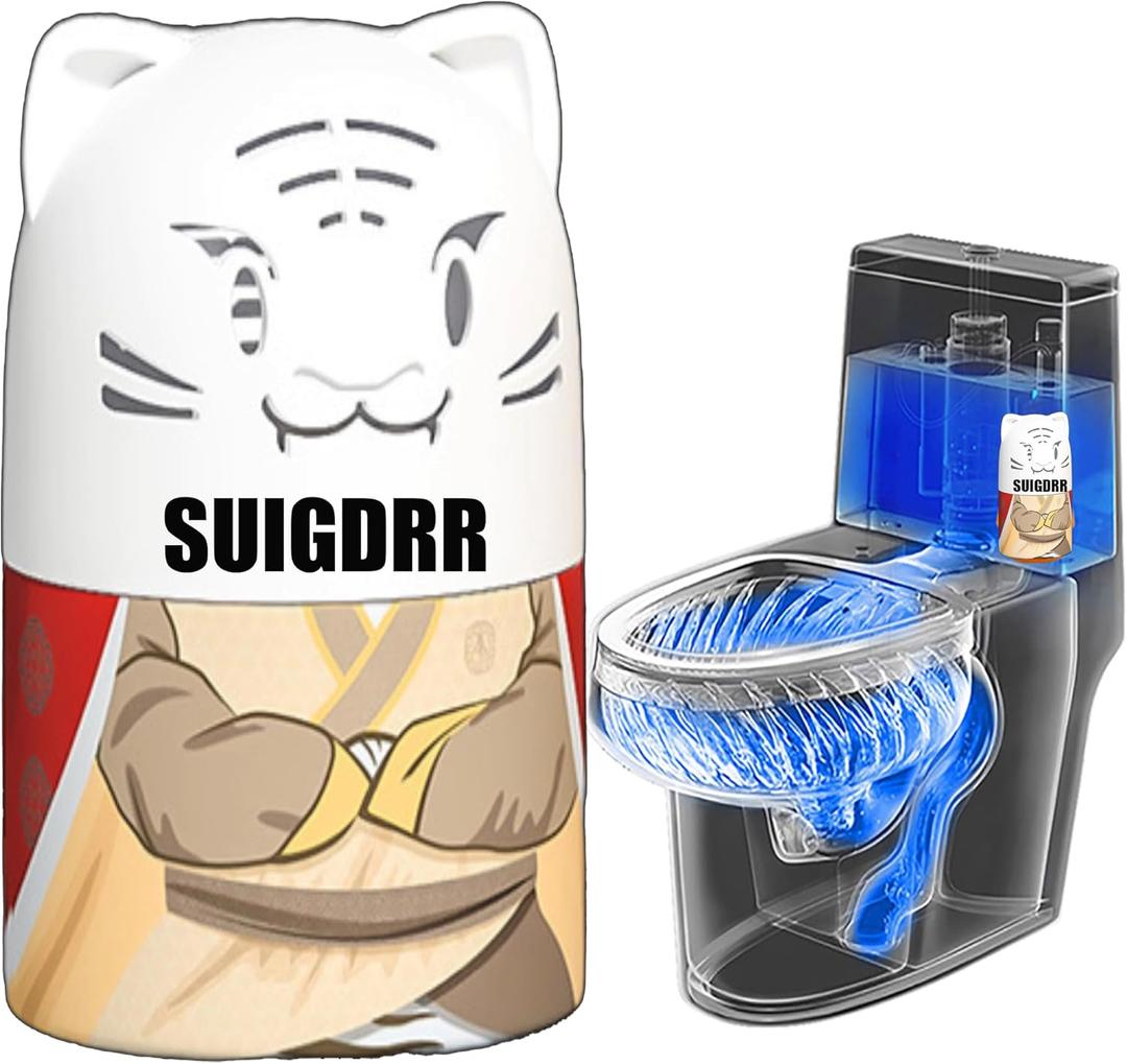 Automatic Bathroom Toilet Bowl Cleaner Bottle Gel,Removes Stains & Limescale, Fresh Scent, Fast-Acting, No Scrubbing,Lasts for 90 Slow-Dissolving Design (1, White)