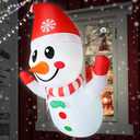 Christmas Inflatable Snowman, 4ft Window Decor Outdoor Indoor Blow Up, Build-in LED Xmas Yard Decor for Inflatable Outdoor Decoration(Christmas Inflatable Snowman)