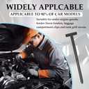 2 x Nylon Universal Cable Tie Buckle,150Pcs New Multifunctional Nylon Zip Ties with Pin & Button Design Plastic Cable Ties Tool for Car Daily Repair Bumper Clips