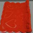 WILLBOND Valentine's Day Door Mat Scallop Outside Entrance Red Love Heart Welcome Floor Door Mat Non-Slip Entrance Rugs for Indoor Outdoor Home Bathroom Decor, 16.5 x 29 Inch