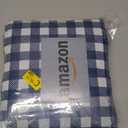 Genovega Waterproof Picnic Blanket Beach Outdoor Mat Rug Registry Wedding Search by Name Must Have Items Newly Wed Married Couple Gifts Bridal Husband Wife Men Women Mr Mrs 1 Anniversary Present, 6'8" x 6'8" (Square), Checkered Navy