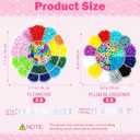 12 Pack Flower Snack Containers Plum Blossom and Flower Shaped Food Clear Plastic Snack Box Bead Storage Container with Lids Special Shaped Storage Case for Jewelry, Craft, DIY Supply