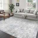 6x9 Area Rug Vintage Gray Distressed