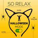 2 x Halloween Cat Ears Headband  Halloween Black Cat Ear Headband for Cosplay, Fancy Dress, Masquerade & Party Costumes - Black Cat Headbands