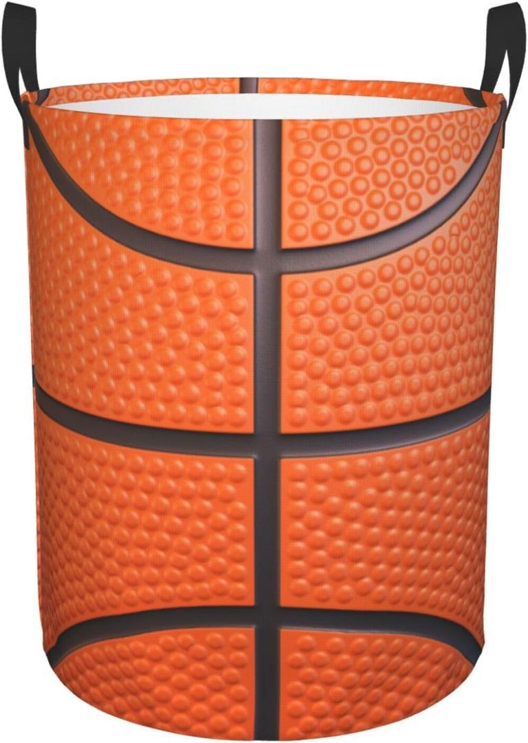Basketball Laundry Basket Room Dcor Hamper Clothes Storage Bucket Toy Organizer Foldable Waterproof Bathroom Laundry Storage Bedroom Large