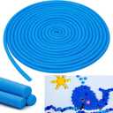 Frienda 1 Inch x 40 ft Blue Foam Noodles for Crafts Versatile Pool Noodles Foam Tubes Cylinder Rods for Modeling, DIY Arts and Crafts Supplies