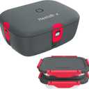 HeastBox Meal Prep Bundle | 100W Portable Cordless Food Warmer with Extra Inner Dish Set | 2 Reusable Containers to Freeze and Reheat | Car, Truck, Office, Outdoor Work | Cool Gifts