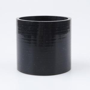 ID 3" (76mm), Straight Coupler, Length 3" (76mm), 3-Ply Reinforced, Universal Automotive Pure Silicone Hose, Black