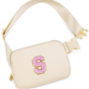 Uygafly Birthday Gifts for 4 5 6 7 8 9 10 11 12 13 Year Old Girls,Gifts for Teens Kids Daughter Sister Her,Two Way Zipper Crossbody Bag Fanny Pack Belt Bag Cute Trendy Stuff - Cream,S