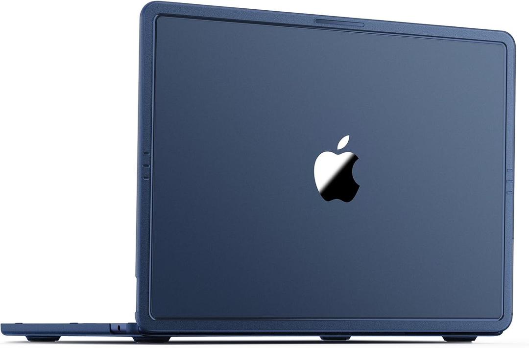 Soonjet Compatible with MacBook Air 13 inch Case M5 M4 M3 M2 2026-2022, Model A3449 A3240 A3113 A2681, [100% Match Official Color] Hard Shell Laptop Cover for MacBook Air 13.6 inch Midnight Clear