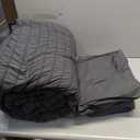 CozyLux Queen Comforter Set Dark Grey Seersucker 7 Pieces Bed in a Bag Queen Comforter Set with Sheets, Dark Gray Luxury Soft Bedding Set with Down Alternative Comforter, Sheets, Pillowcases & Shams