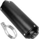 FVRITO 28mm 1.1 inch Exhaust Muffler Silencer Pipe and Clamp Gasket for 50cc 110 125cc Coolster Sport-B Taotao Chinese Dirt Pit Bike Venom ATV Quad 4 Wheeler Black
