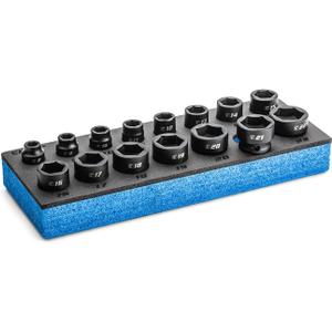 Capri Tools Stubby Impact Socket Set (3/8" Drive/Metric Set)