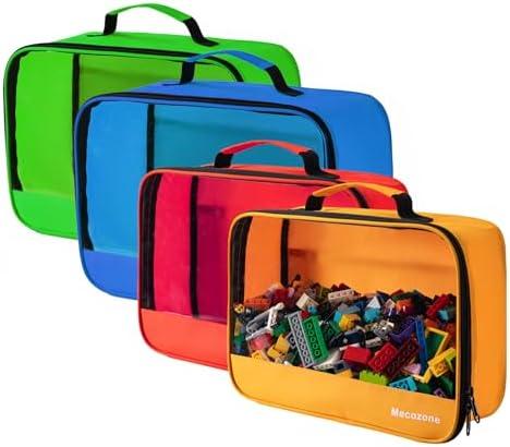 3 PCS Toys Storage Bag, Classic Bricks Building Set Storage Bag, Toy Organizer Bags for Building Toys, Puzzles, Large & X Large Size