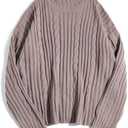 ZAFUL Mens Sweaters Casual Crewneck Textured Long Sleeve Color Block Vintage Knit Pullover Tops L