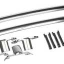 GM Accessories 19170765 Roof Rack Cross Rails Package in Bright Anodized Aluminum, black