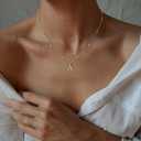 Initial Necklaces for Women, Dainty A-Z Pendant Letter Charm Necklace Personalized Name Necklaces for Women Trendy Jewelry Gift