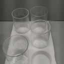 6-Pack Seeded Glass Lamp Shade Replacements, 5.9in Height, 3.9in Diameter, 1.7in Fitter, Cylinder Bubble Glass Shade Covers, Seeded Glass Globe for Light Fixtures Chandelier Wall Sconce