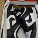 Nike Kid's Dunk Low Sneaker (2 Big Kid, White Black White)