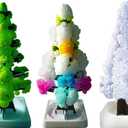 DIY Xmas Ornaments, Magical Growing Crystal Christmas Paper Tree Christmas Tree Opens Snowflake Paper Tree Decoration DIY Xmas Ornaments (A)