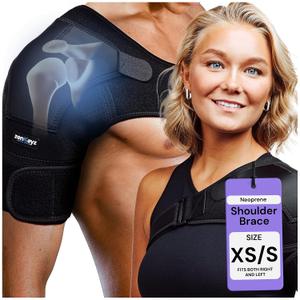 ZENKEYZ Shoulder Brace - XS/ S, Chest 24-30in, Black Neoprene