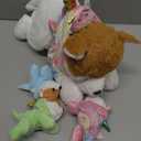 4 x Skylety 5 Pcs Dog Stuffed Animal Puppy Stuffed with Babies Inside 1 Big Mommy with 4 Mini Baby Cute Soft Toy for Children Birthday Party Adopt a Puppy Favor(Unicorn Puppies)