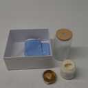 Inbagi Bridesmaid Gifts Box Set of 5 Includes Glass Cup with Lid and Straw Makeup Bag Sage Scented Candle Wedding Invitation Cards Proposal Gifts for Bridal Party Favors (Blue)