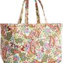 Vera Bradley Women's Premium Cotton Knollton Travel Tote Bag