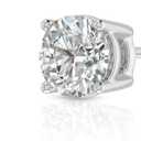 Amazon Essentials 0.25 to 1 Carat IGI Certified Solitaire Lab Grown Diamond Stud Earrings for Women in 14k Gold - 4 Prong Round Cut (G-H Color, VS1-VS2 Clarity) (0.5 cttw, White Gold)