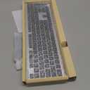 TECKNET Bluetooth Keyboard Rechargeable, 4-Device Free Switching (2.4G+BT), Ultra-Slim Full Size Wireless Keyboard, Quiet Typing, for PC/Laptop/Smart TV/Phone, Adjustable Stand, 12 Multimedia Keys (Silver&Grey)