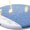 Ultra-Thin Bluetooth Pillow Speaker,Mini Portable Under Pillow Speaker with White Noise Timer Wireless Sleep Aid,Bone Conduction Sound Design for Side Sleepers,Private Stereo Sound for Adult&Kid,Blue