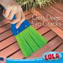 2 x LOLA Heavy Duty Whisk Broom, Hand Brush, 2 Pack Durable Bristles, Whisks Away Dirt & Debris, Compact, Hang Hole for Easy Storage, Indoor/Outdoor