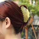 Gemini Constellation Hair Claw with Rhinestones and Pearls, Yellow Personalized Acetate Hair Clip for Women Gift 1 Piece