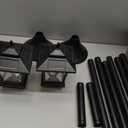 PASAMIC Outdoor Solar Post Lights, 2-Pack 63" Dusk to Dawn Solar Lamp Posts, Waterproof Floor Lamps, Warm White Pole Lights for Patio with Replaceable Bulb (Black)