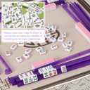 Mahjong Racks with Pushers 4PCS Set Majiang Tile Holder Acrylic Mahjong Racks Accessories and Gifts