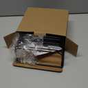 Fikoksol Cutting Board Organizer and Baking Sheet Rack, [2-Pack] Black Heavy Duty Metal Cookie Sheet Organizer for Cutting Board Storage & Plate Holder for Cabinet, Tray Dividers for Cabinets