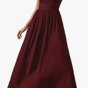 Gracyoga Women's Summer Dresses 2025 Short Sleeve Maxi Dress Casual V Neck Flowy Sundress with Pockets L