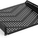 2U Rack Shelf, Vented Cantilever Universal Rack Mount Shelf, 16" Deep, Heavy-Duty Server Rack Shelf for 19" Equipment Rack & Cabinet, 100 lbs Capacity