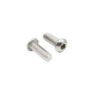 1/4-203/4" Button Head Socket Cap Bolts Screws 304 Stainless Steel Machine Screws Bolts Fully Machine Thread Allen Hex Drive, Pack of 20