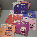 24Pack Five Nights at Freddy Party Gift Boxes - Five Nights at Freddy Party Favor Supplies Candy Treat Gift Boxes with Handles for Birthday Party Decorate - 12 Different Designs