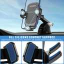Bittwee Car Suction Cup Phone Holder, 360 Rotation Anti-Shake Stable Windshield Dashboard Window Cellphone Holder Mount with Sticky Gel Pad, Compatible with 12 13 14 15 Pro MaxCarbon Fiber