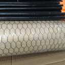 4x80FT Wire Mesh Temporary Fence with Columns, Hexagonal Garden Fence