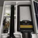 Engrepo Solar Street Lights Outdoor, 15000lm IP67 Waterproof Flood Light with Remote Control Mounting Bracket, Dusk to Dawn Security Led Flood Light for Yard, Garden, etc.
