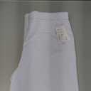 Women's Stretchy Straight Leg Dress Work Pants Business Office Casual Slacks with Pockets, White, Size:12"x26", 14