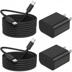 iPhone 17 16 15 Charger Fast Charging 6FT+10FT Cable, 20W USB C Charger, USBC Wall Charger for i Phone 17 Air 16 16e/16 Pro/16 Pro Max/15/15 Plus/15 Pro/15 Pro Max,i Phone iPad Pro/Mini (Black)