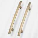 homdiy 20 Pack 6-1/4" Solid Heavy-Duty Zinc Alloy Cabinet Handles, Champagne Bronze Cabinet Pulls, Arch Drawer Pulls Modern Hardware for Kitchen Bathroom Cupboard