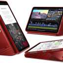 ESR for iPad Air 13 Inch Case M4/M3/M2 (2026/2025/2024), Removable Magnetic Cover, Adjustable Portrait/Landscape Stand, 9 Standing Angles, Shift Series, Red