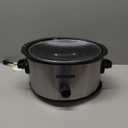 Hamilton Beach 6-Quart Slow Cooker with 3 Cooking Settings, Dishwasher-Safe Stoneware Crock & Glass Lid, Silver (33665G)